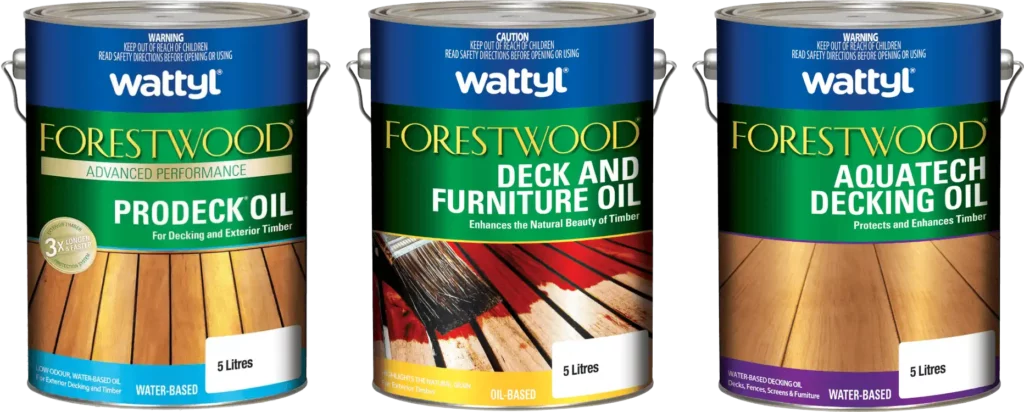 decking oils cans