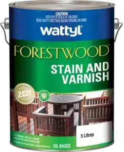 forestwood stain varnish can