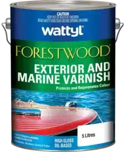 Wattyl marine varnish can