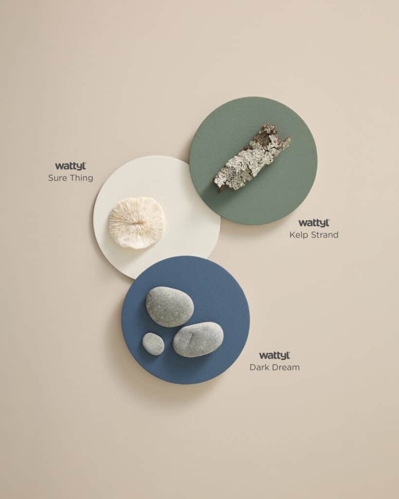 Wattyl Bathe Palette- Sure thing, Kelp Strand, Dark Dream