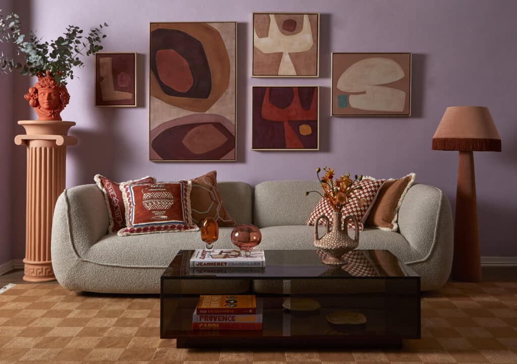 Featured Wattyl Rambling Rose, Deep Taupe and Dark Clay.